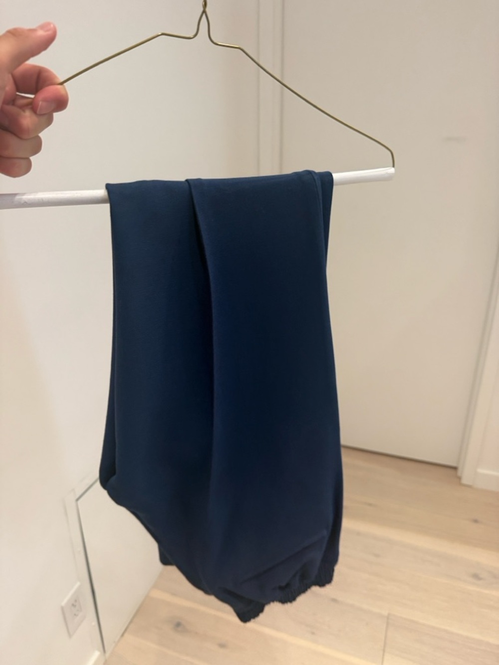 Navy Blue Draped Scarf or Wrap